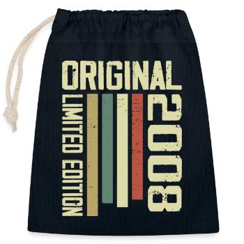Retro 2008 Jahrgang 1995 Geschenk zum 16. Jahrestag - Verschließbarer Geschenkbeutel aus Baumwolle (25x30cm) - Navy - Vorne