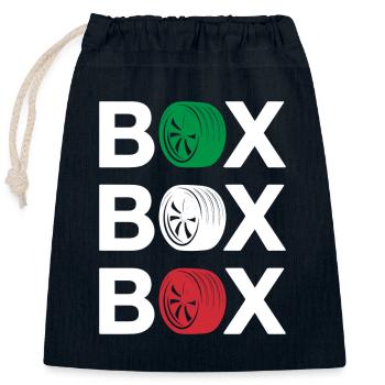 Formula Racing Pit Stop Italy - Closable cotton gift bag (25x30cm) - navy - Front