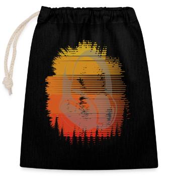 Headphones in the Sunset Auriculares Headset HUP!! - Closable cotton gift bag (25x30cm) - black - Front