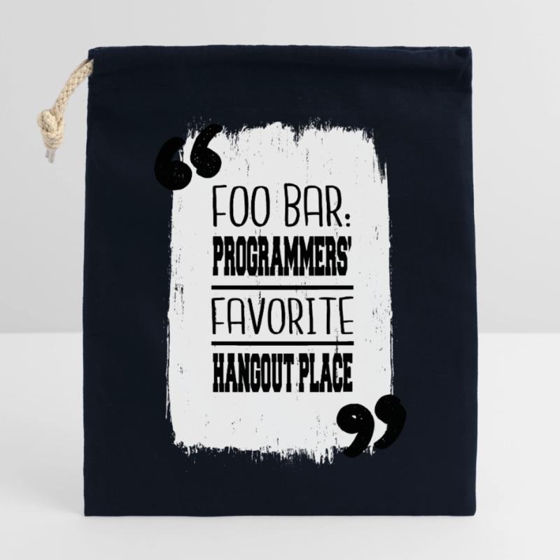 Backend Developer Computer Programming Closable cotton gift bag (25x30cm)