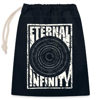 Eternal Infinity used look ewige Unendlichkeit - Verschließbarer Geschenkbeutel aus Baumwolle (25x30cm) - Navy - Vorne