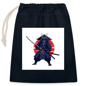 Samurai: Die Krieger des alten Japan - Verschließbarer Geschenkbeutel aus Baumwolle (25x30cm) - Navy - Vorne
