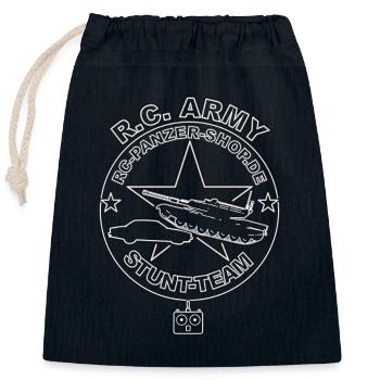 RC-Panzer-Shop.de - R.C. Army Stunt Team - Closable cotton gift bag (25x30cm) - navy - Front
