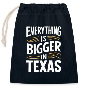 Texas State Texans Texas - Closable cotton gift bag (25x30cm) - navy - Front