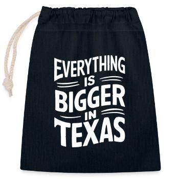 Texas State Texans Texas - Closable cotton gift bag (25x30cm) - navy - Front