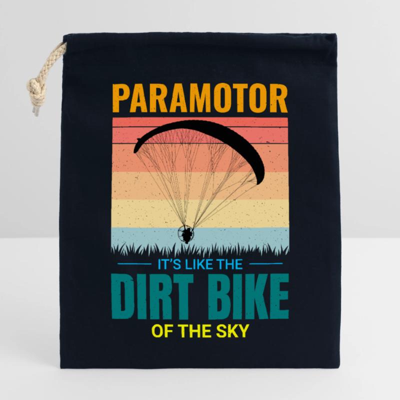 Paramotor Pilot Paramotoring Powered Paraglider Closable cotton gift bag (25x30cm)