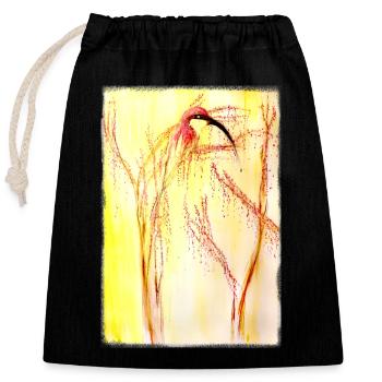 guêpier - Sac cadeau en coton avec cordon (25 x 30 cm) - noir - Devant