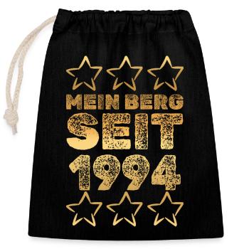 en 1994 - Sac cadeau en coton avec cordon (25 x 30 cm) - noir - Devant