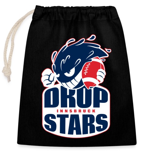 Dropstars Logo - Verschließbarer Geschenkbeutel aus Baumwolle (25x30cm)