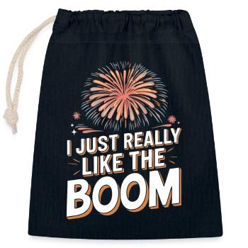 Pyrotechnics Fireworks Pyrotechnics - Closable cotton gift bag (25x30cm) - navy - Front