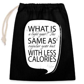 Dictons drôles Dictons Terre Heureux Astronomie Amateurs - Sac cadeau en coton avec cordon (25 x 30 cm) - noir - Devant