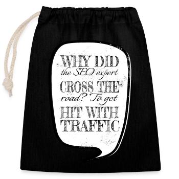 animal animal abuse sayings animal rights protect - Closable cotton gift bag (25x30cm) - black - Front