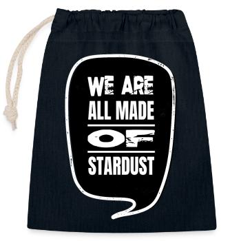 sayings birthday present idea funny quote - Closable cotton gift bag (25x30cm) - navy - Front