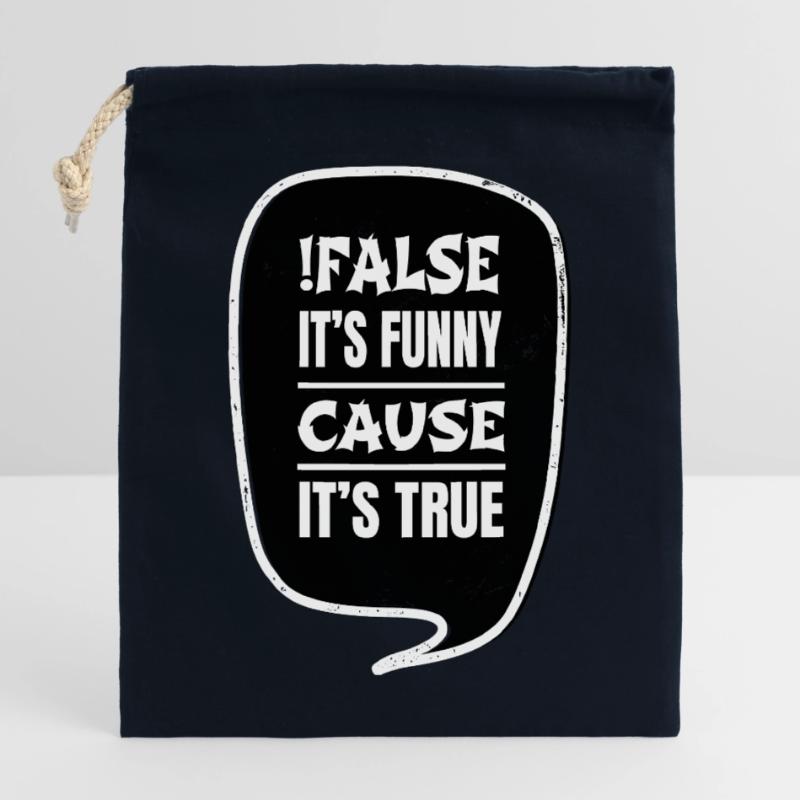 college student gift idea backend developer Closable cotton gift bag (25x30cm)
