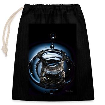 Déposer chrome 5 - Sac cadeau en coton avec cordon (25 x 30 cm) - noir - Devant