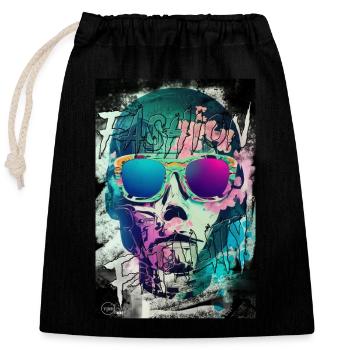 FASHION FATALITY 3 By Yume Origins - Closable cotton gift bag (25x30cm) - black - Front