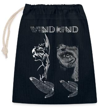 surreal - Closable cotton gift bag (25x30cm) - navy - Front
