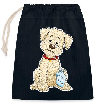 Pinoaua1 - Verschließbarer Geschenkbeutel aus Baumwolle (25x30cm) - Navy - Vorne