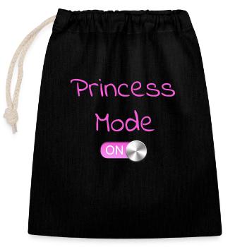 Princes Mode on Switch - Verschließbarer Geschenkbeutel aus Baumwolle (25x30cm) - Schwarz - Vorne