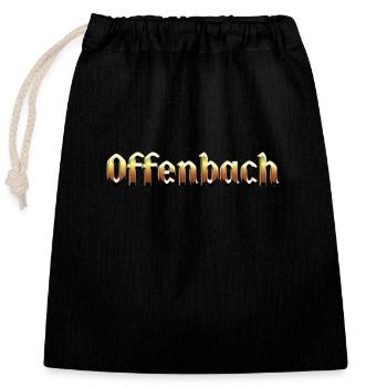Photoroom 20240405 074148 - Verschließbarer Geschenkbeutel aus Baumwolle (25x30cm) - Schwarz - Vorne