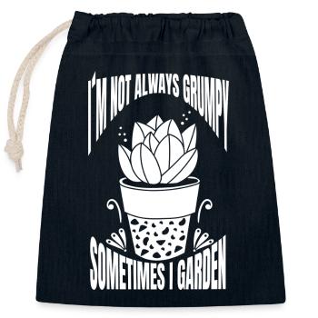 Gardener Gardening Garden Hobby Gardener Nursery - Closable cotton gift bag (25x30cm) - navy - Front