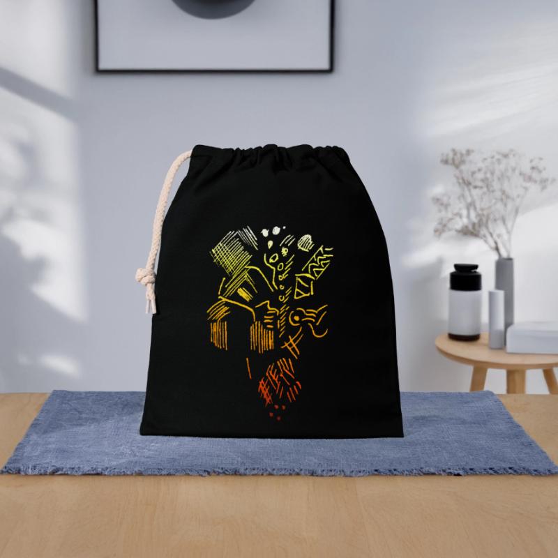 Abstract Pattern Closable cotton gift bag (25x30cm)