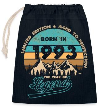 Legenden 1993 - Verschließbarer Geschenkbeutel aus Baumwolle (25x30cm) - Navy - Vorne