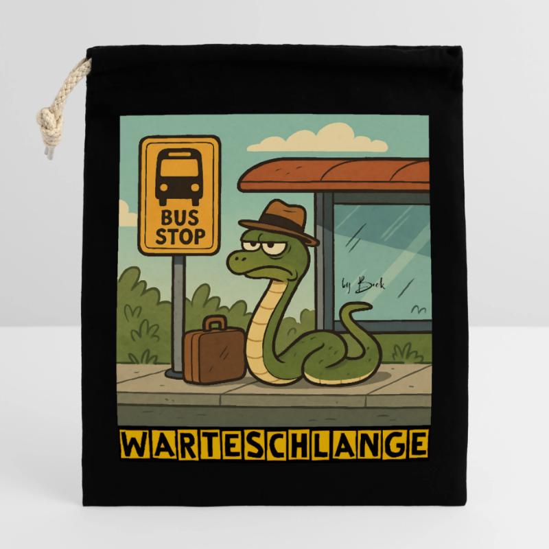 Queue by Rico Beck Closable cotton gift bag (25x30cm)