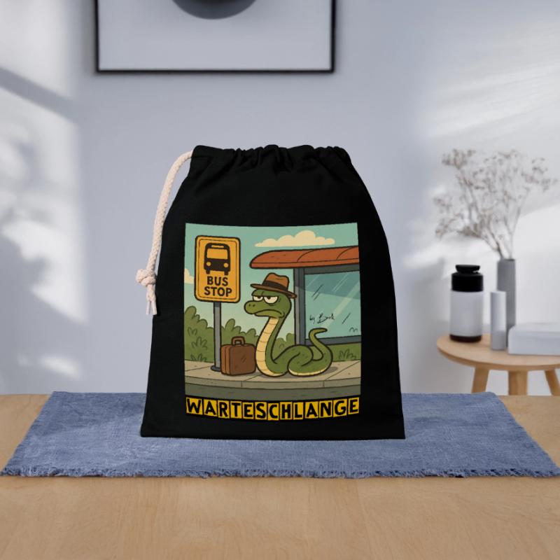 Queue by Rico Beck Closable cotton gift bag (25x30cm)