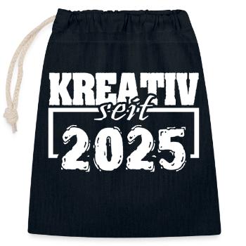 Schauspieler 2025 - Verschließbarer Geschenkbeutel aus Baumwolle (25x30cm) - Navy - Vorne