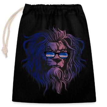 Cape Verde - Closable cotton gift bag (25x30cm) - black - Front