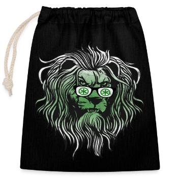 Padanie - Sac cadeau en coton avec cordon (25 x 30 cm) - noir - Devant