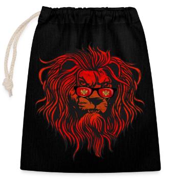 Montenegro - Closable cotton gift bag (25x30cm) - black - Front