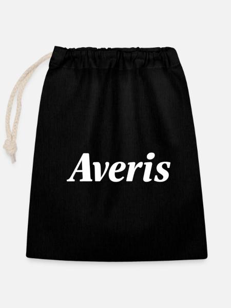 Averis Pullover - Verschließbarer Geschenkbeutel aus Baumwolle (25x30cm) - Schwarz