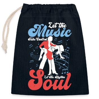 Let The Music Take Control Salsa Dance Latin Music - Verschließbarer Geschenkbeutel aus Baumwolle (25x30cm) - Navy - Vorne