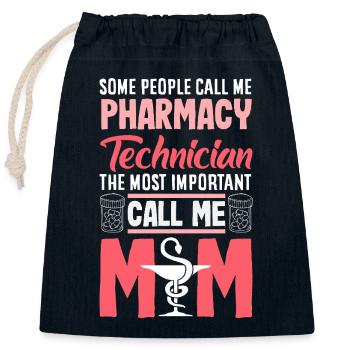 Apotheker Pharmazeutisch-technischer - Verschließbarer Geschenkbeutel aus Baumwolle (25x30cm) - Navy - Vorne