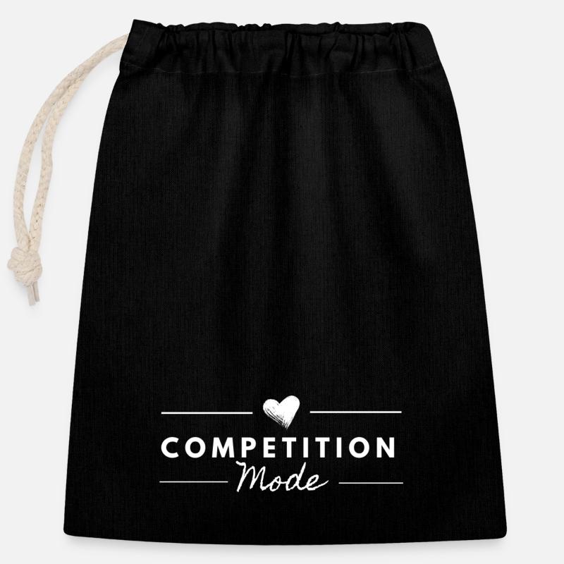 Competition Mode - Closable cotton gift bag (25x30cm) - black