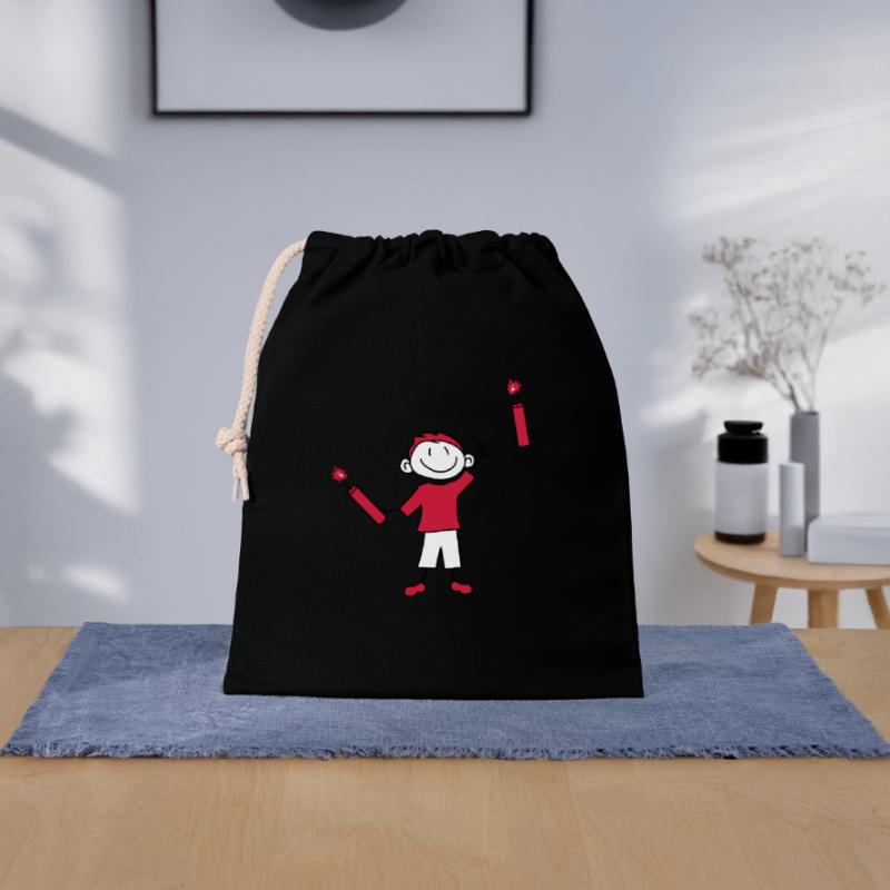 dynamite tnt nitro kuender bombe lancer explosion a Sac cadeau en coton avec cordon (25 x 30 cm)
