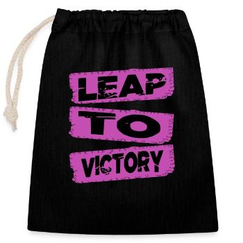 Spine-tingling exhilaration heart-pounding moments - Closable cotton gift bag (25x30cm) - black - Front
