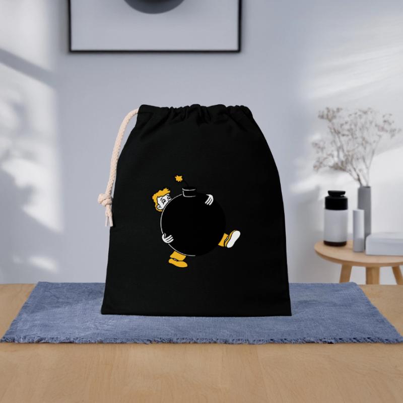explosion de la bombe exploser tnt dynamite dangereux Sac cadeau en coton avec cordon (25 x 30 cm)