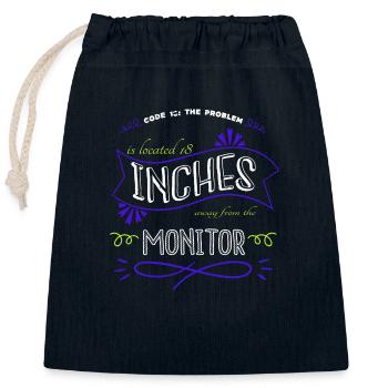 jokes gift idea gift ethical computer freak humor - Verschließbarer Geschenkbeutel aus Baumwolle (25x30cm) - Navy - Vorne