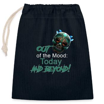 Zero Mood: Today and Beyond! - Closable cotton gift bag (25x30cm) - navy - Front