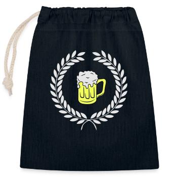 Armoiries de Beer - Sac cadeau en coton avec cordon (25 x 30 cm) - bleu marine - Devant