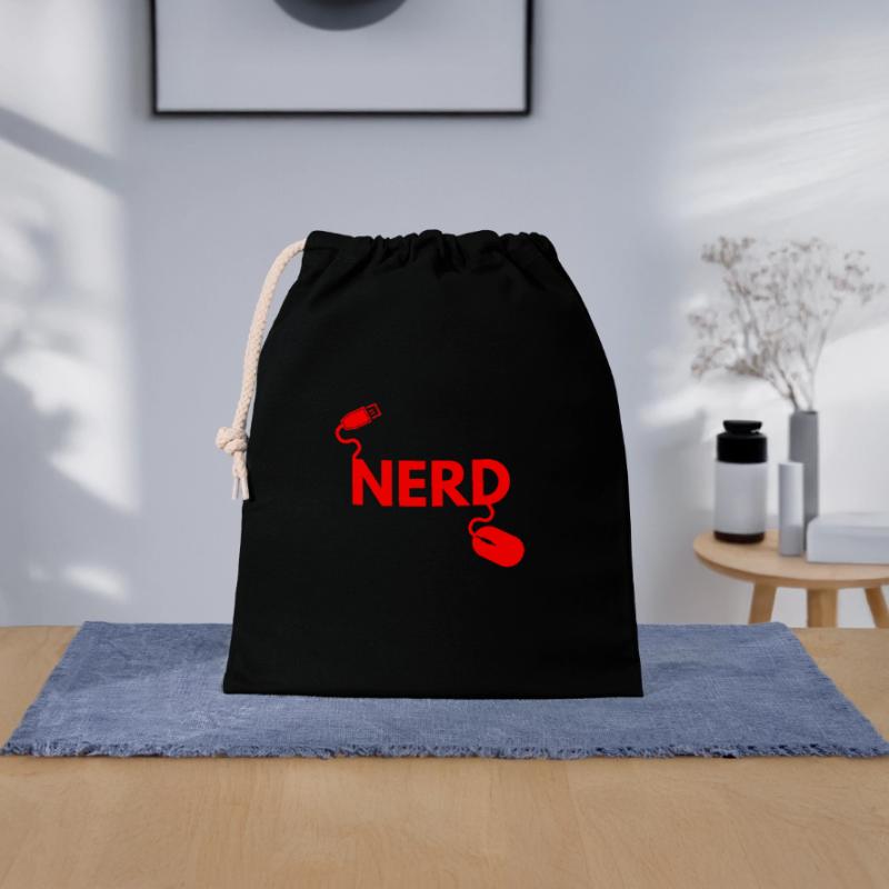 Computer Science Nerd Closable cotton gift bag (25x30cm)
