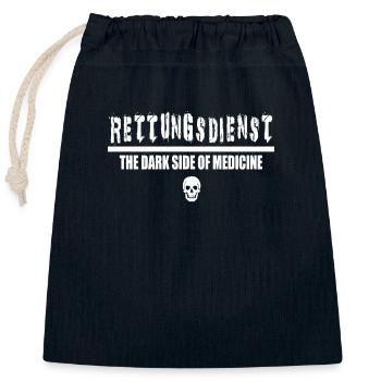 Rettungsdienst,die dunkle Seite der Medizin,Shirt - Verschließbarer Geschenkbeutel aus Baumwolle (25x30cm) - Navy - Vorne