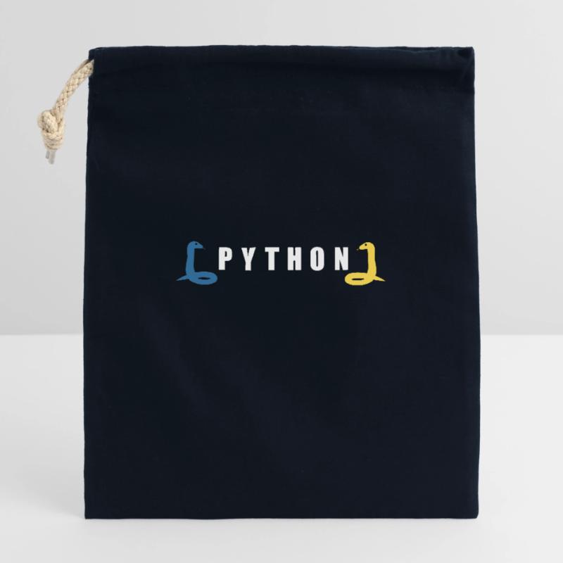 Python Entwickler Programmierer Coder Geschenkidee Verschließbarer Geschenkbeutel aus Baumwolle (25x30cm)