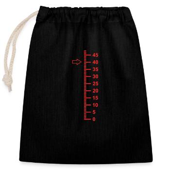 40 ans 40e anniversaire - Sac cadeau en coton avec cordon (25 x 30 cm) - noir - Devant