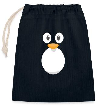 Penguin costume cute animal costume for kids - Closable cotton gift bag (25x30cm) - navy - Front