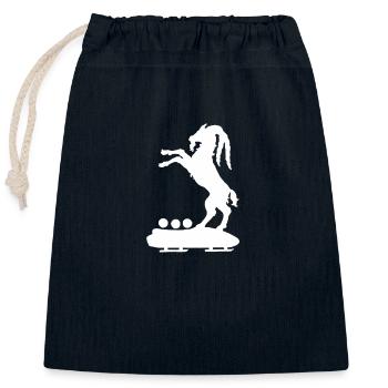 Bock auf Bob - Verschließbarer Geschenkbeutel aus Baumwolle (25x30cm) - Navy - Vorne