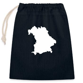 Bavaria outline Proud Bayer Gift Germany - Closable cotton gift bag (25x30cm) - navy - Front